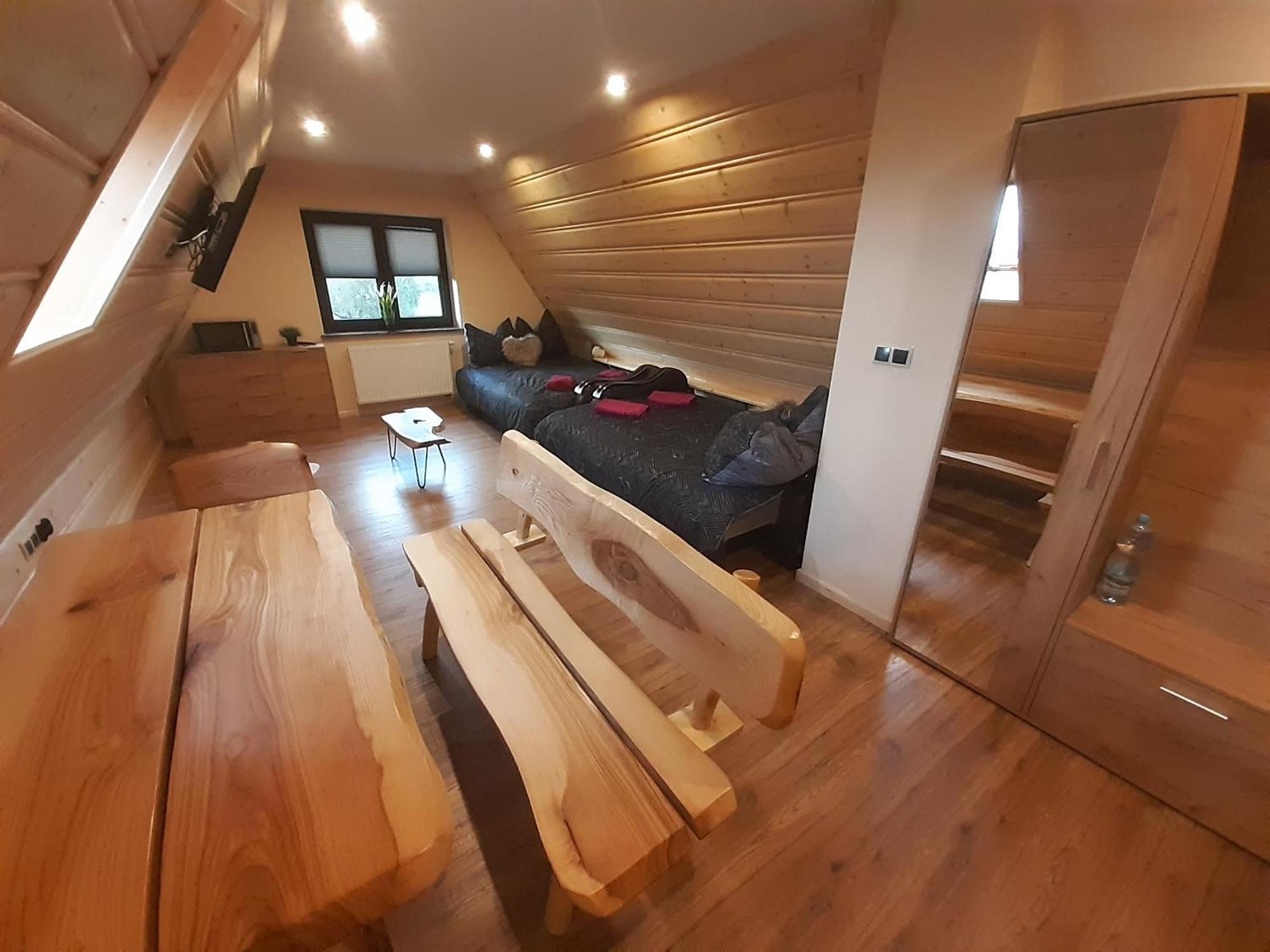 Dziupla U Gorala Apartman Szaflary Szoba fotó